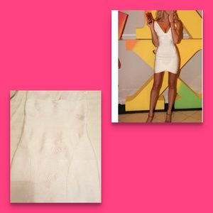 Bandage white dress